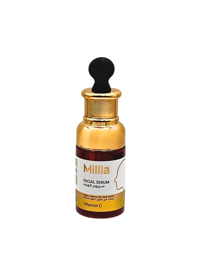 Millia Vitamin C Facial Serum 40ml – Brightening, Antioxidant & Dark Spot Corrector - Image 1